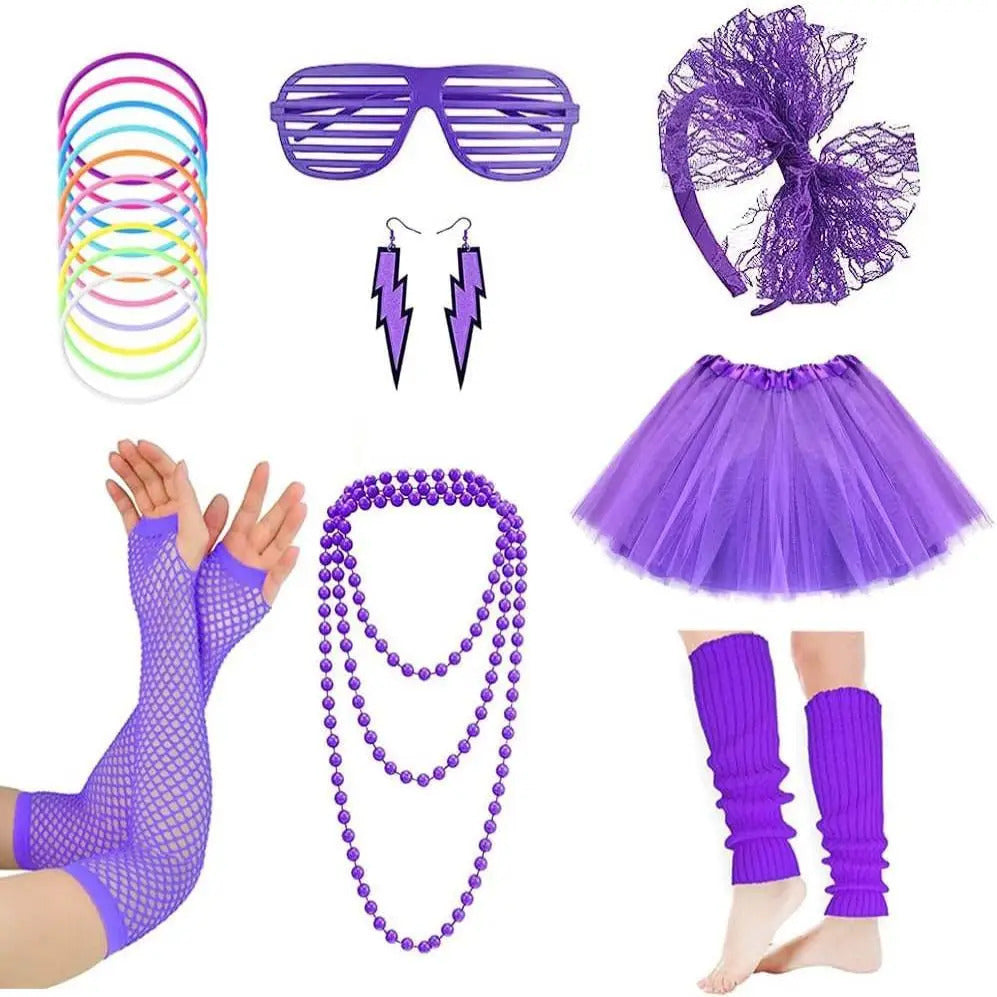 Women's 80s Vintage Accessories Kit – New Wave Style