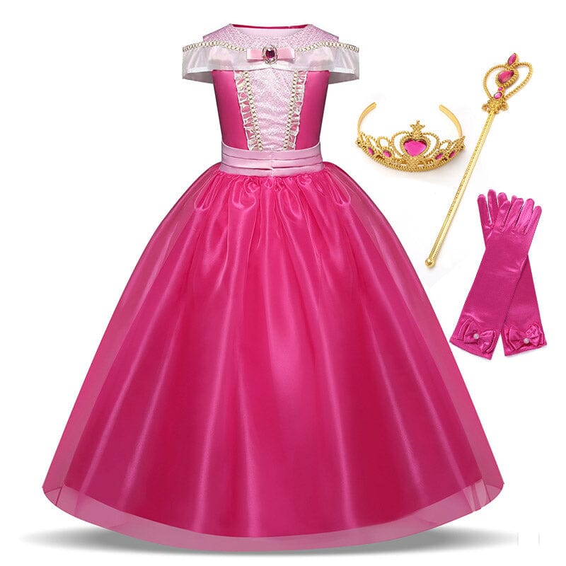 Luxury Aurora Costume Dress – Sleeping Beauty + Accessories