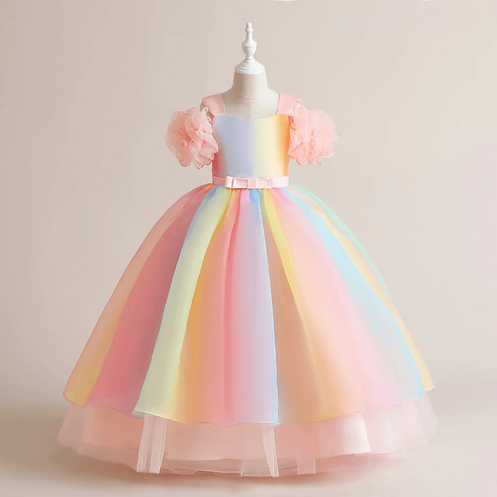 Colorful Kids Dress for Birthdays and Parties