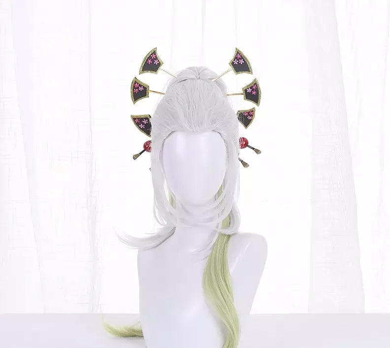 DAKI WHITE AND GREEN WIG – KIMETSU NO YAIBA
