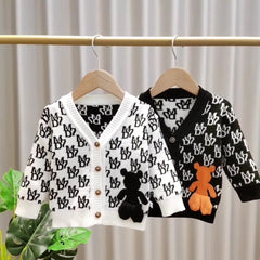 Blusa de Frio Cardigan Infantil Moshio