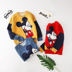 Blusa Infantil Manga Longa Mickey Mouse