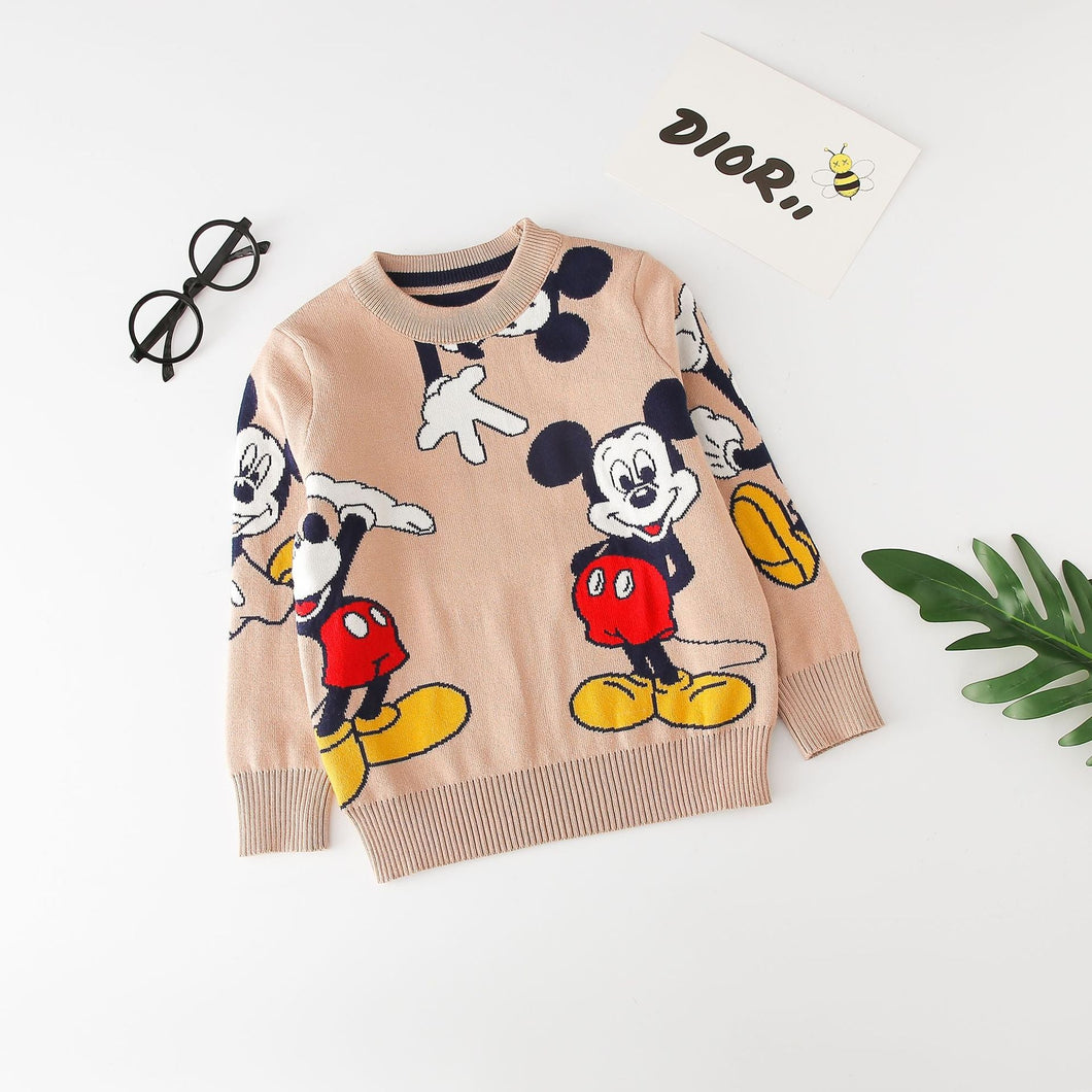 Blusa Infantil Manga Longa Mickey Mouse