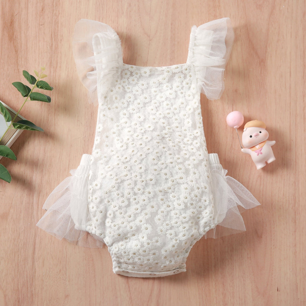 Body Infantil Feminino Delicado Florzinha