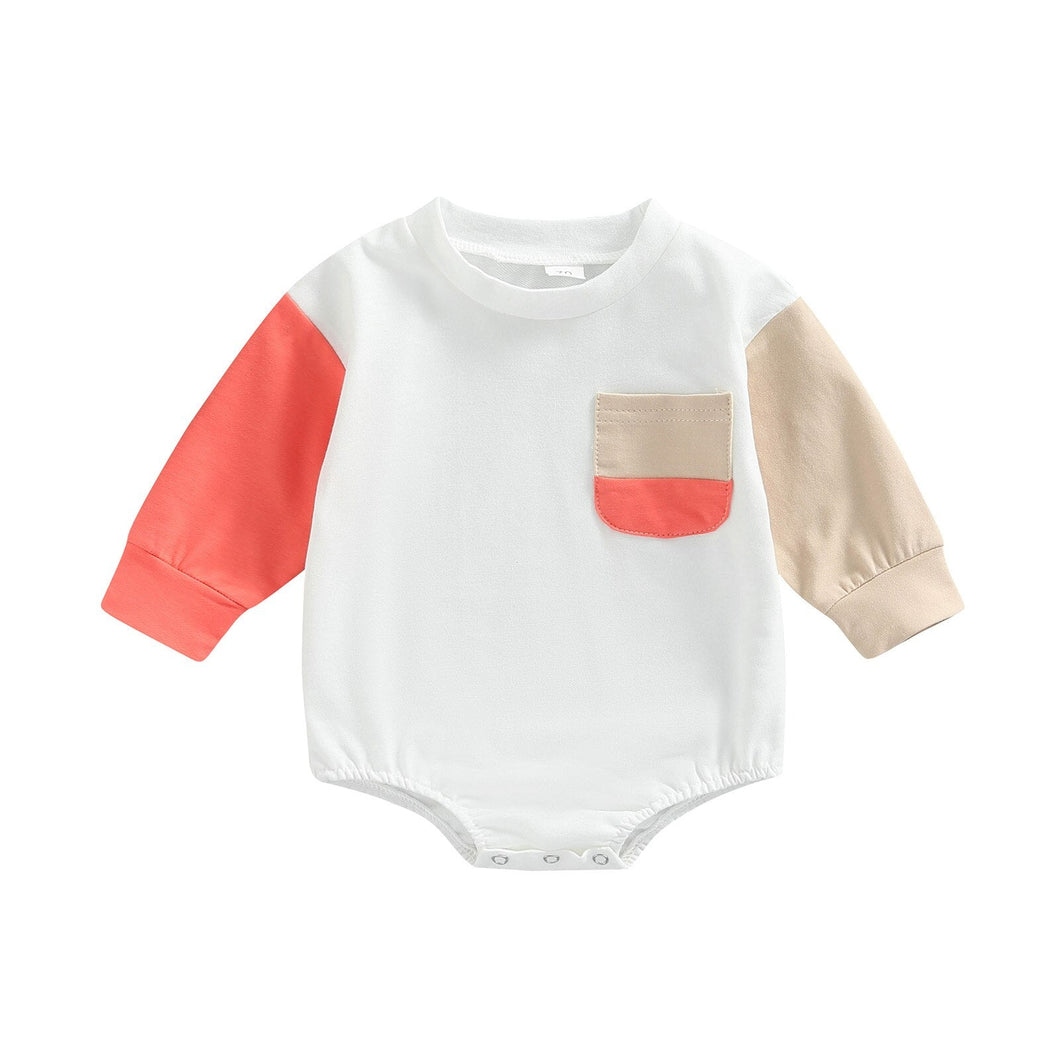 Body Infantil Cores Bolsinho