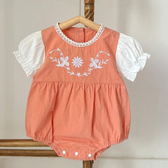 Body Infantil Feminino Bordado