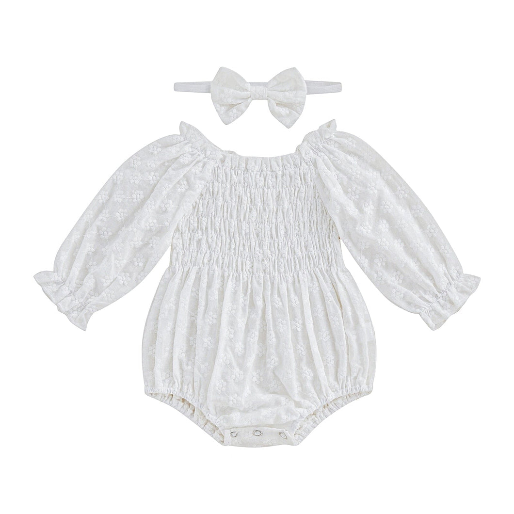 Body Infantil Feminino Branco + Faixa