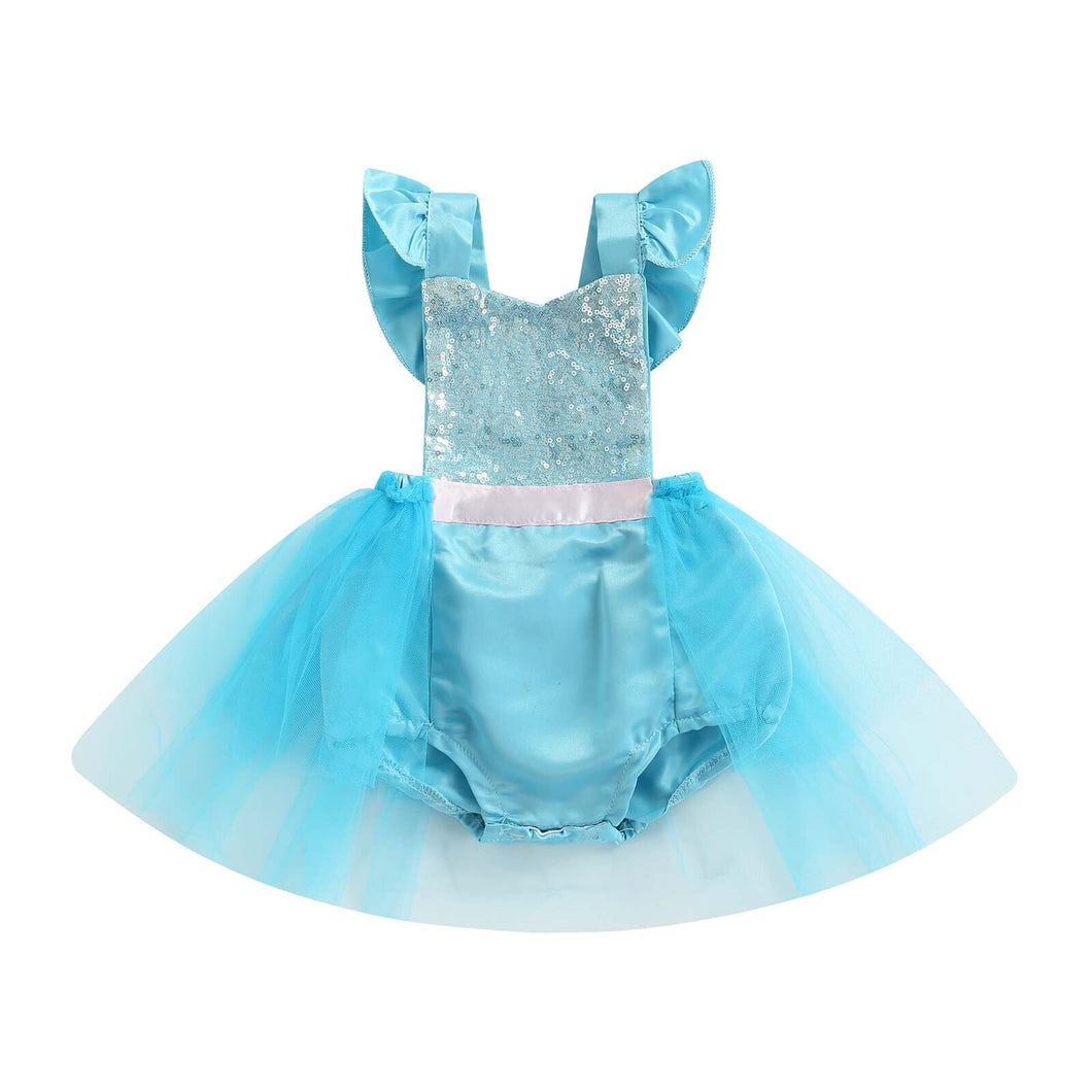 Body Infantil Feminino Brilho e Tule