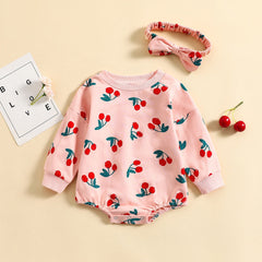 Body Infantil Feminino Cereja