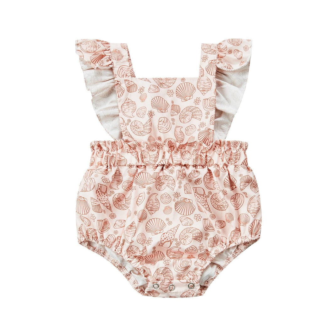 Body Infantil Feminino Concha/Floral