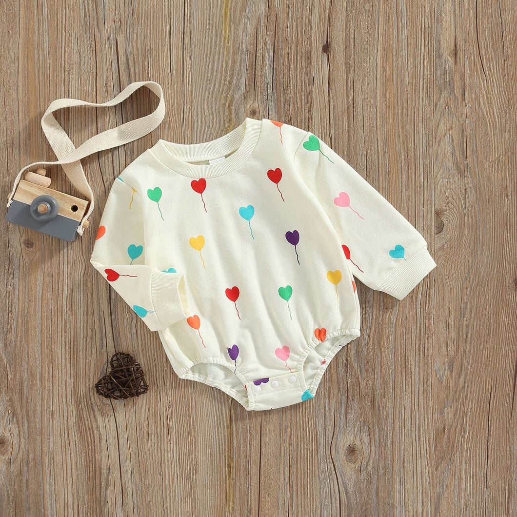 Body Infantil Feminino Corações