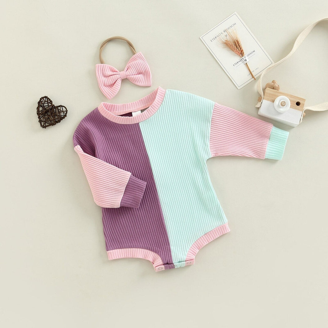 Body Infantil Feminino Duo Color + Faixa