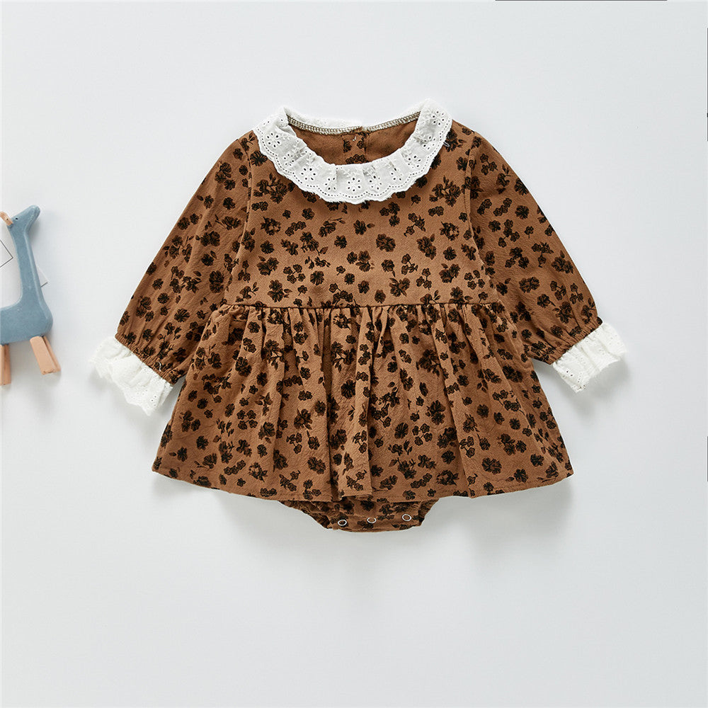 Body Infantil Feminino Floral e Bordado Inglês