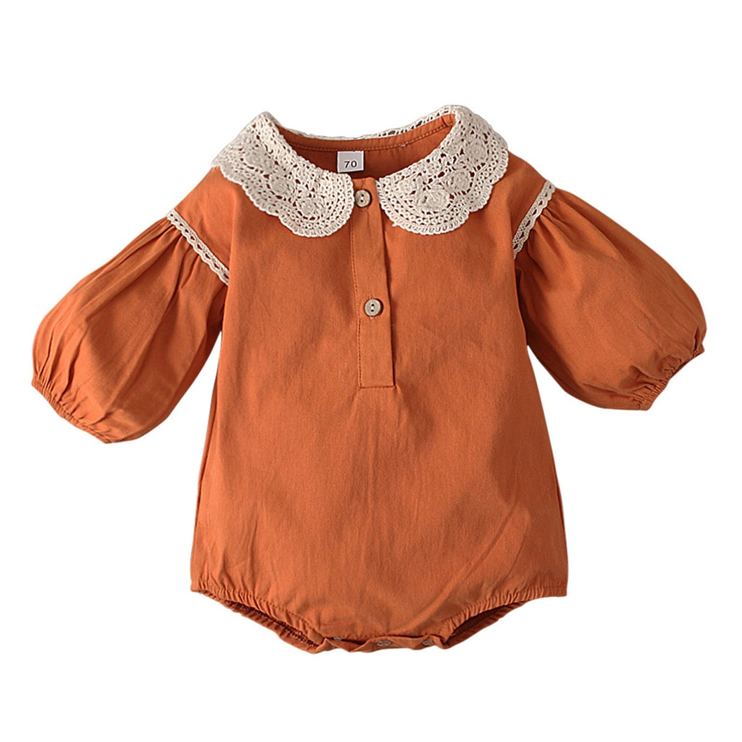 Body Infantil Feminino Gola Detalhes