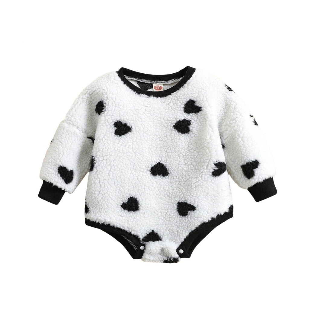 Body Infantil Feminino Pelinho Corações