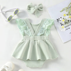 Body Infantil Feminino Rendinha + Faixa