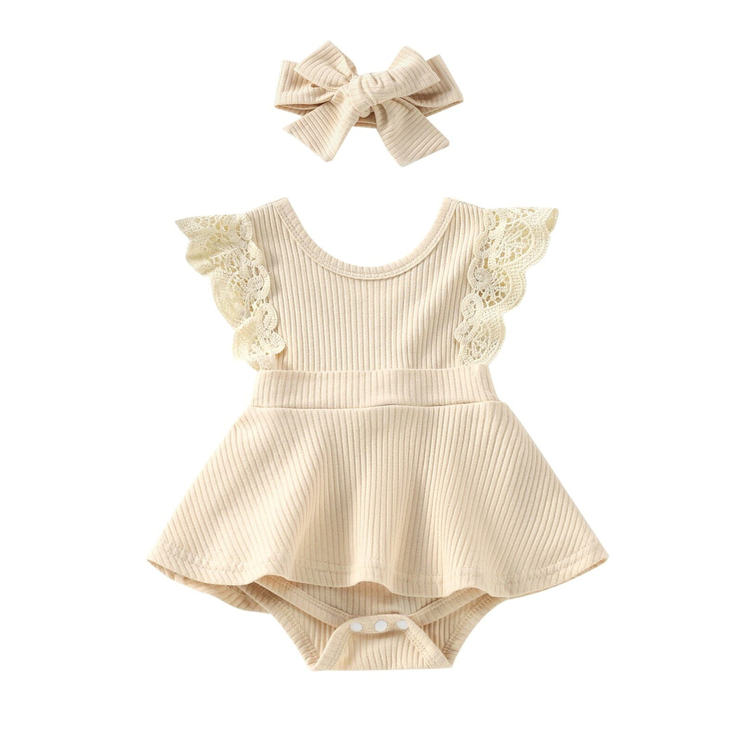 Body Infantil Feminino Rendinha + Faixa