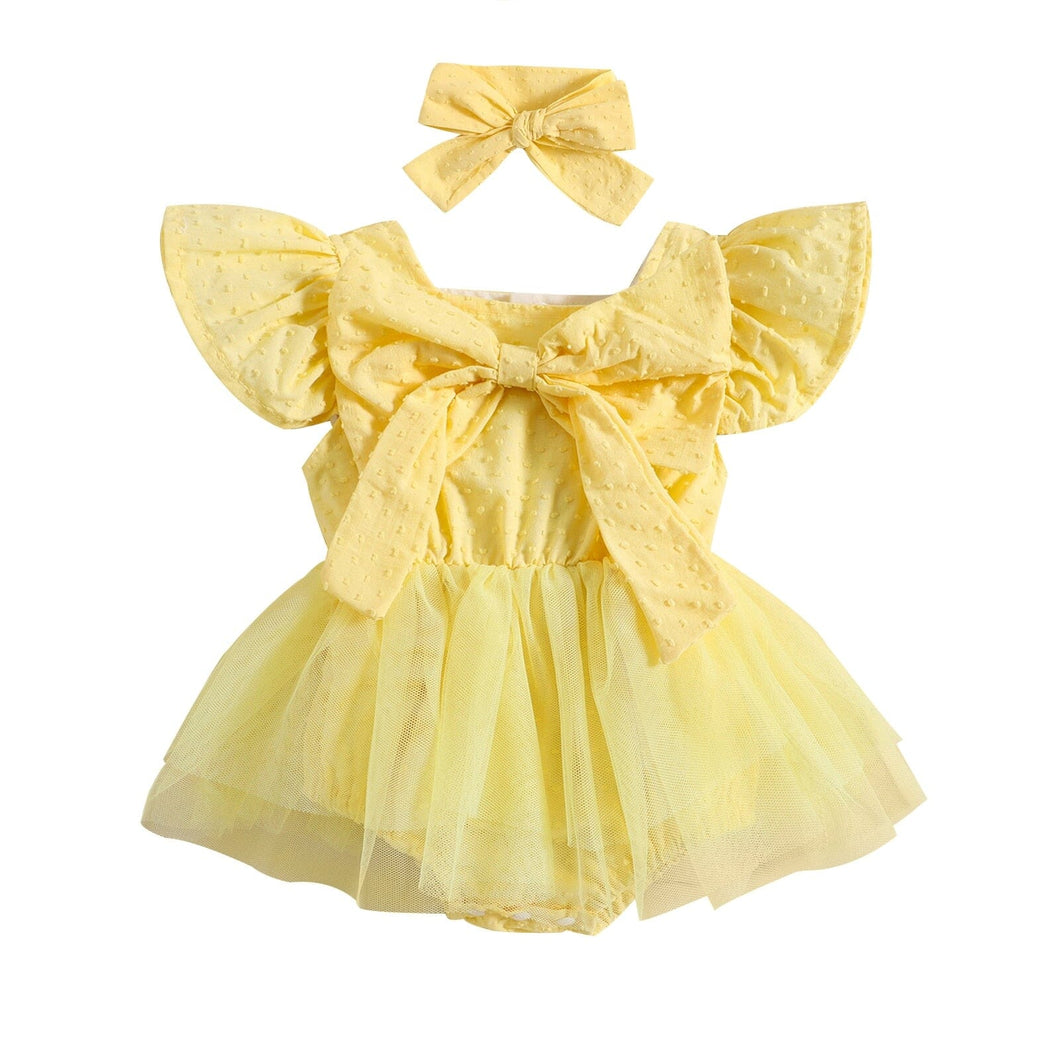 Body Infantil Feminino Sainha Tule + Faixa