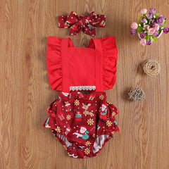 Body Infantil Feminino Verão + Faixa Natal