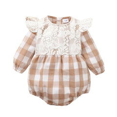 Body Infantil Xadrez Detalhes