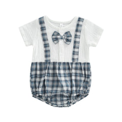 Body Infantil Xadrez Gravatinha