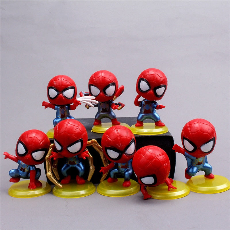 Boneco do Homem-Aranha 8 Peças