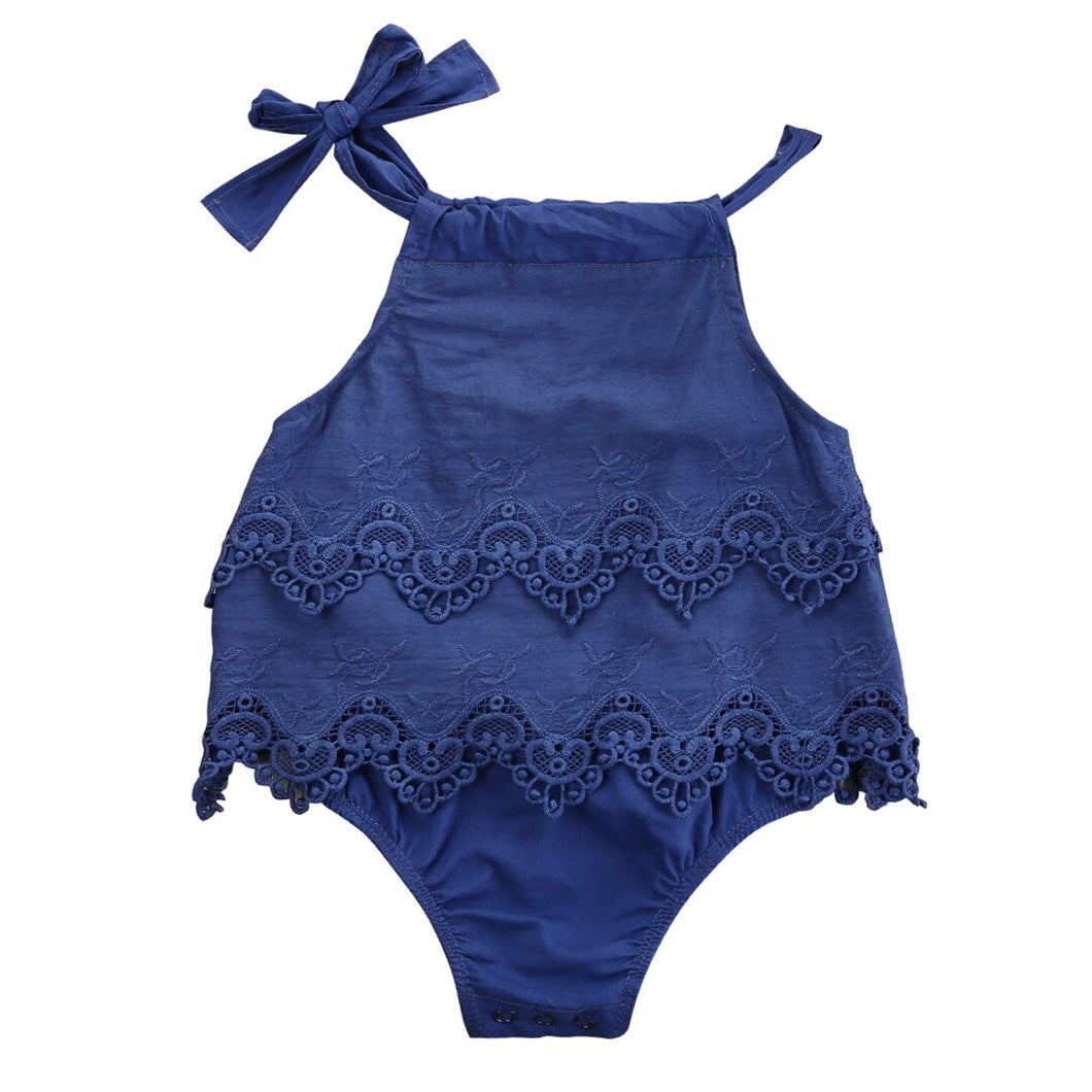 Body Infantil Feminino Verão Alcinha Babados