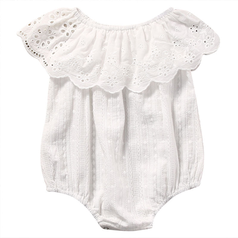 Body Infantil Feminino Verão Branco