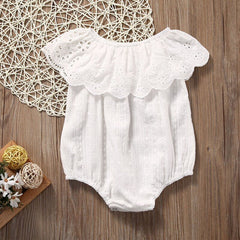 Body Infantil Feminino Verão Branco