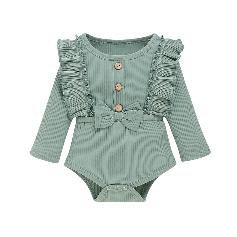 Body Infantil Feminino Verão Canelado Lacinho