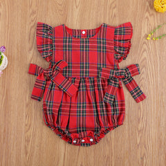 Bory Infantil Xadrez Vermelho