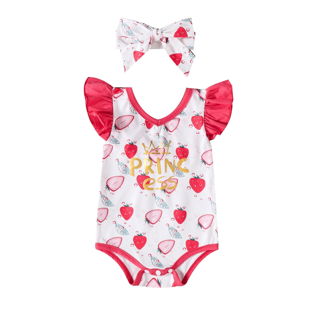 Bory Infantil Feminino Vermelho Morangos