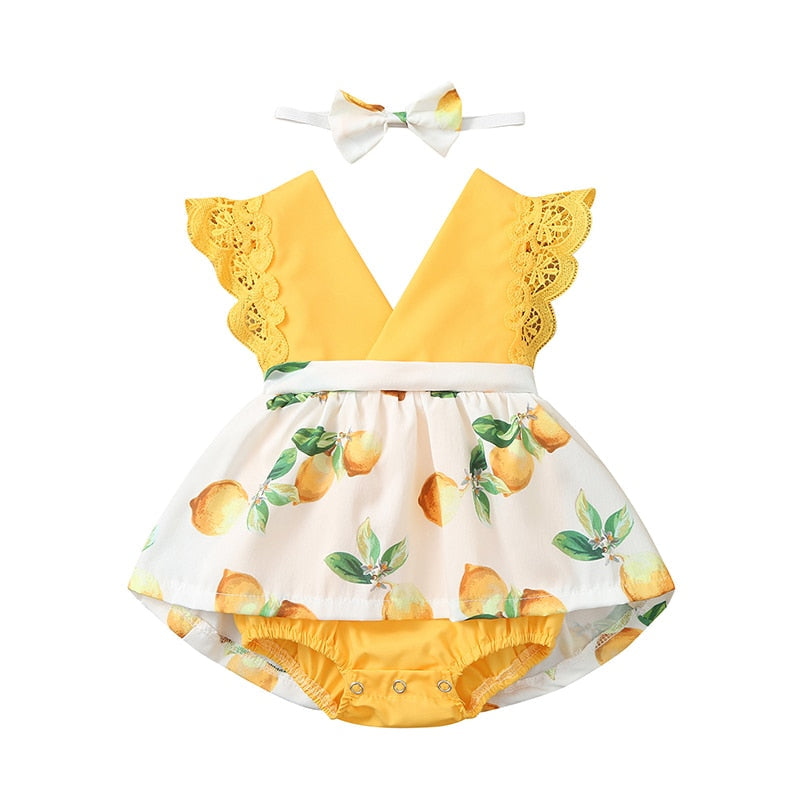 Bory Infantil Vestido Limões