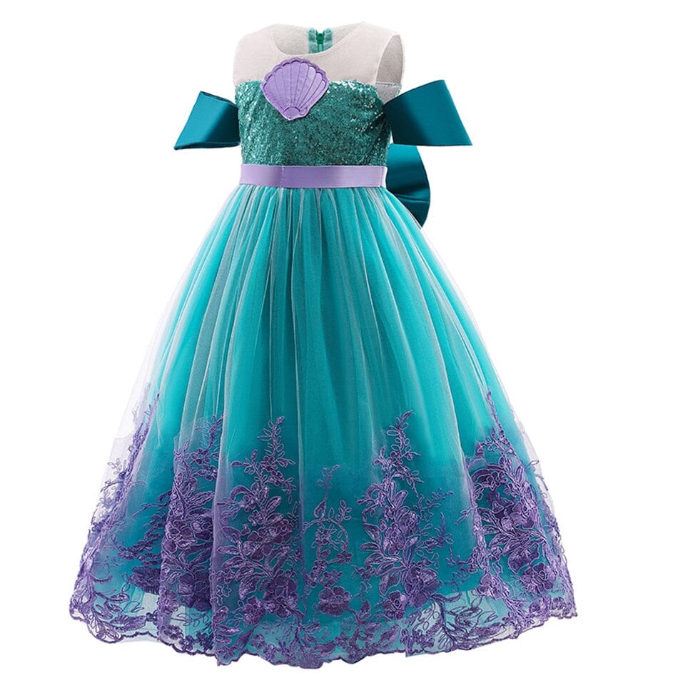 Luxury Princess Ariel Costume Dress + Accessories – Kids