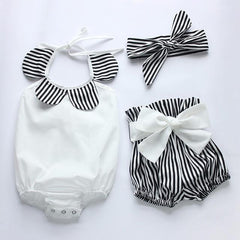 Conjunto Chic Baby Listradinho - Tamanhos de 0 a 2 anos