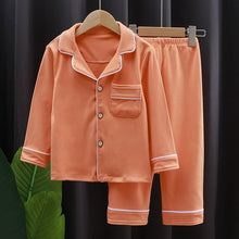 Carregar imagem no visualizador da galeria, Pijama Longo Infantil Flanela Abotoado | Estilo Americano #Unissex | Tam 2-10 anos
