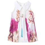 Trapeze Dress with Landscape Print