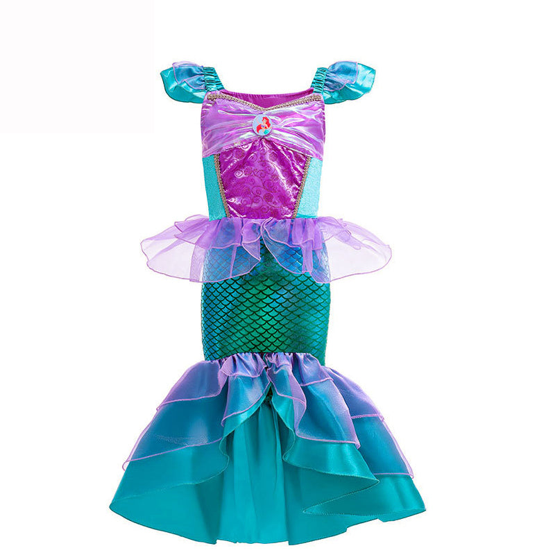 Vestido Fantasia Ariel Encanto - A pequena Sereia