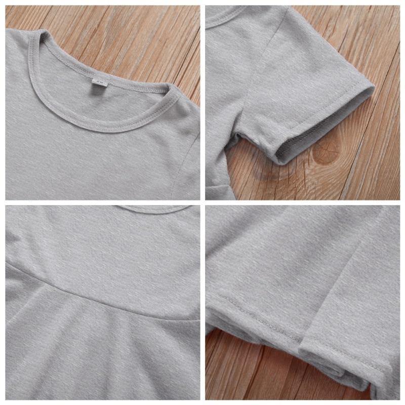 Basic A-line Dress with Sleeves