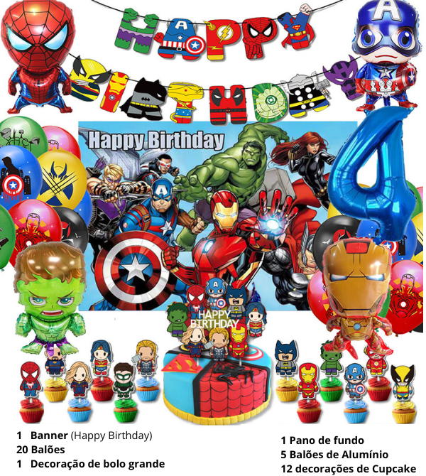Avengers Birthday Decoration Kit