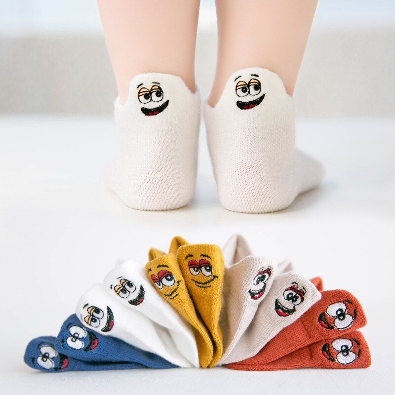 Kit with 5 Pairs of Fun Kids Socks -