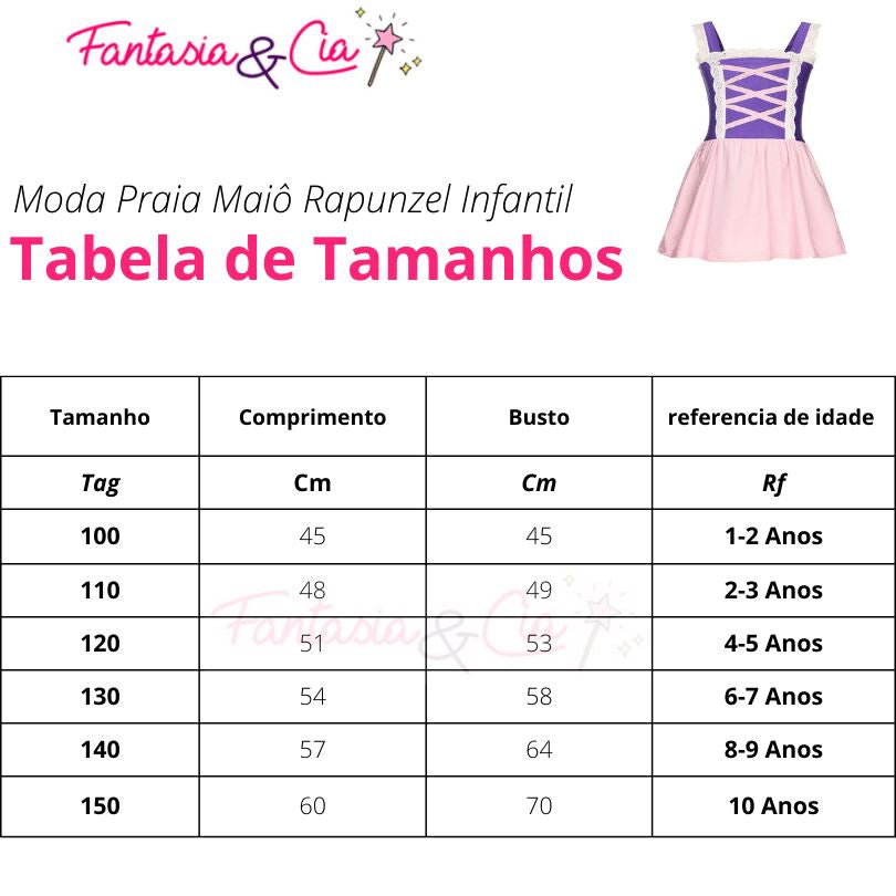 Beachwear Swimsuit Rapunzel for Kids