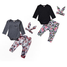 Carregar imagem no visualizador da galeria, Conjuntinhos 3 Peças Florais - Tamanhos de 0 a 24 meses
