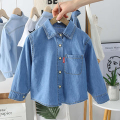 Camisa Infantil Masculina Jeans