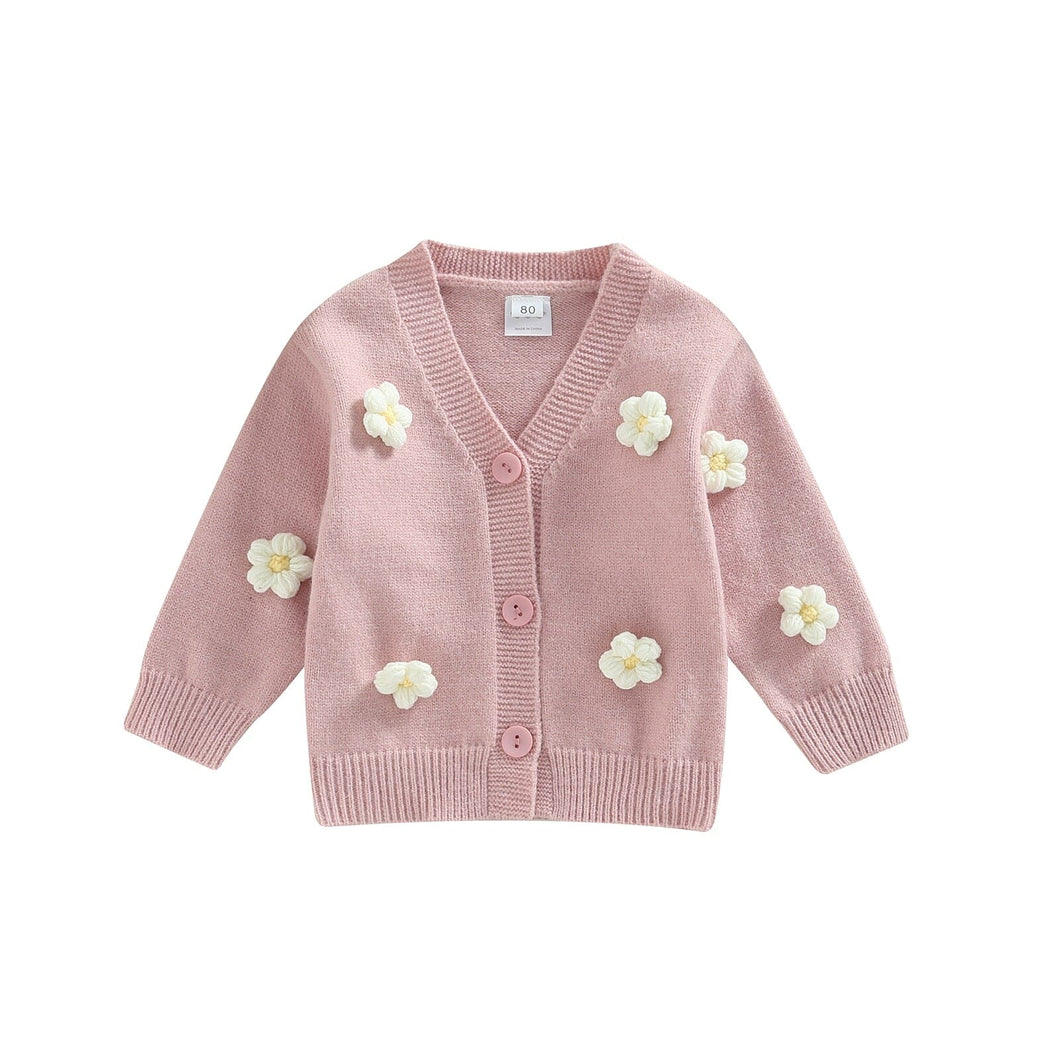 Cardigan Infantil Flores