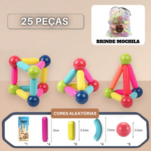 Carregar imagem no visualizador da galeria, Brinquedo Magnético Infantil -  Blocos Magnéticos
