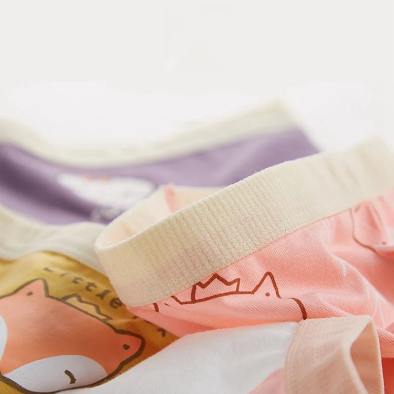 Set of 4 Kids Panties 100% Cotton -