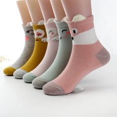 5 Pares de Meia Fox 🦊 Tam: 1-12 anos