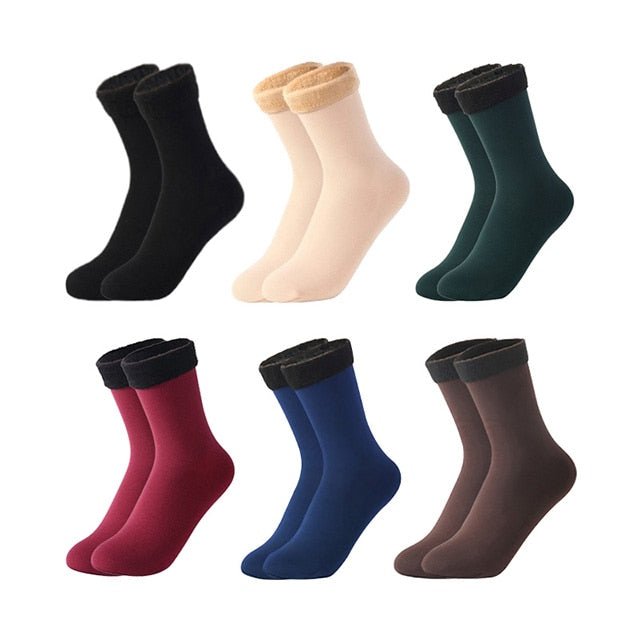 Kit with 6 Pairs of Women's Thermal Socks