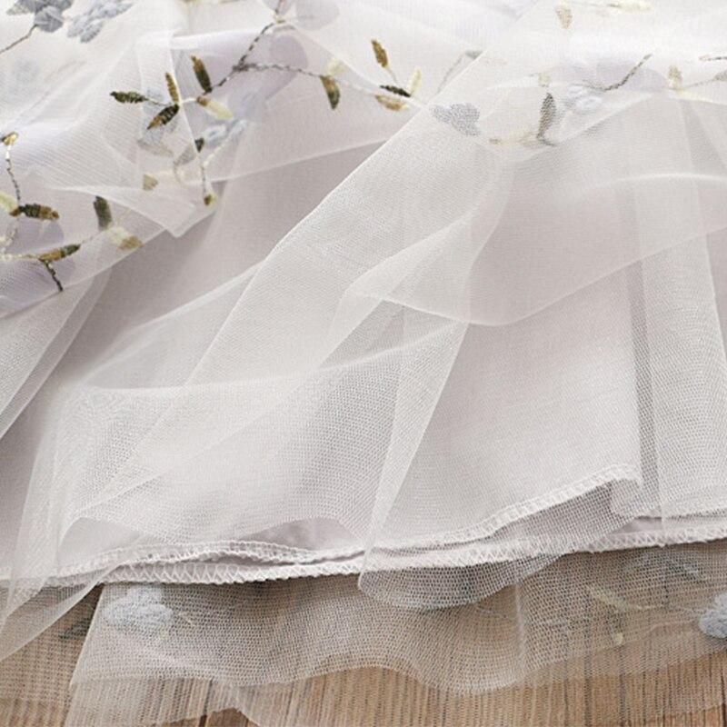 Princess Dress with Floral Embroidery
